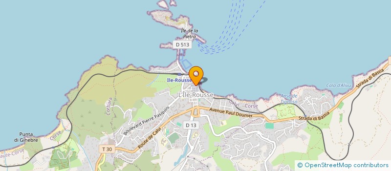 localisation de l'entreprise MADAME BRIGITTE TOMASINI à L'ILE ROUSSE