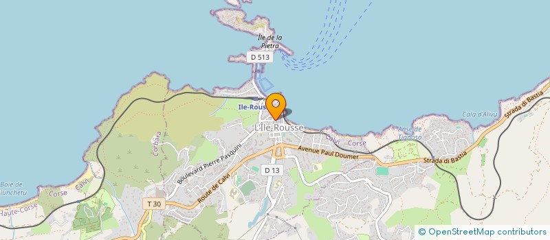 localisation de l'entreprise MADAME BRIGITTE TREDEZ à L'ILE-ROUSSE