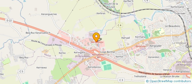 localisation de l'entreprise MADAME BRIGITTE TREHINE  GUILLIGOMARC'H