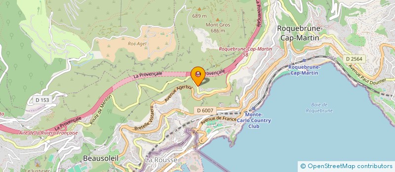 localisation de l'entreprise MADAME BRIGITTE VALLOIRE à ROQUEBRUNE-CAP-MARTIN
