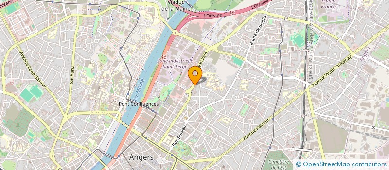localisation de l'entreprise MADAME BRIGITTE VANDENBUSSCHE à ANGERS