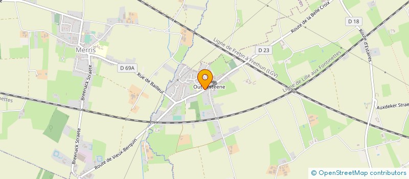 localisation de l'entreprise MADAME BRIGITTE VANELSTLANDE à BAILLEUL