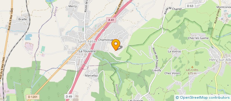 localisation de l'entreprise MADAME BRIGITTE VANIN  SAINT-FELIX