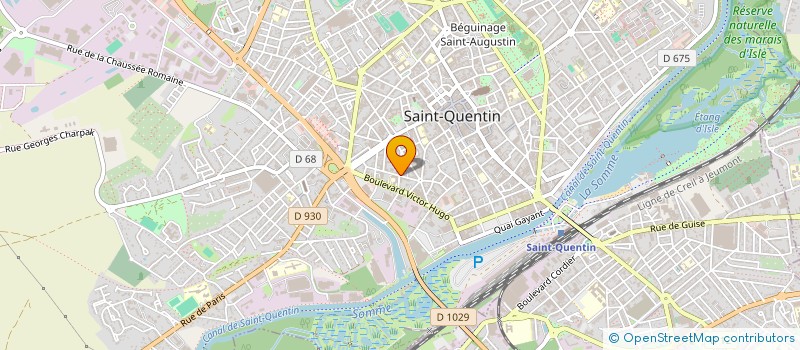 localisation de l'entreprise MADAME BRIGITTE VASSEUR à SAINT-QUENTIN