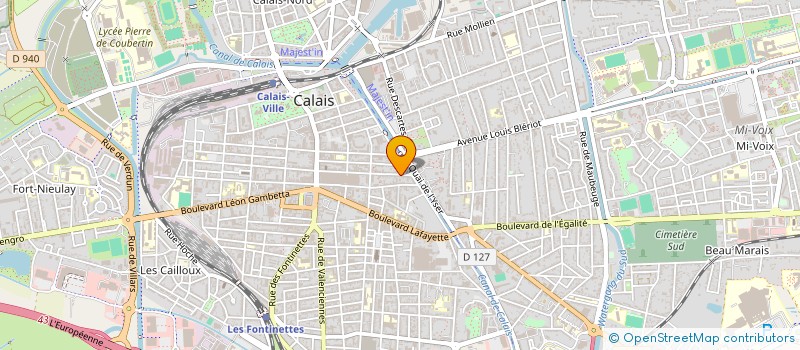 localisation de l'entreprise MADAME BRIGITTE VASSEUR  CALAIS