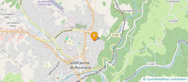 localisation de l'entreprise MADAME BRIGITTE VEDEL  VILLEFRANCHE-DE-ROUERGUE