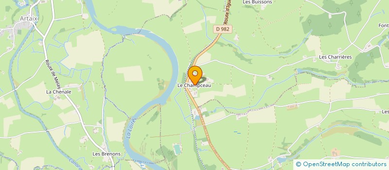 localisation de l'entreprise MADAME BRIGITTE VENDRELL  SAINT-MARTIN-DU-LAC