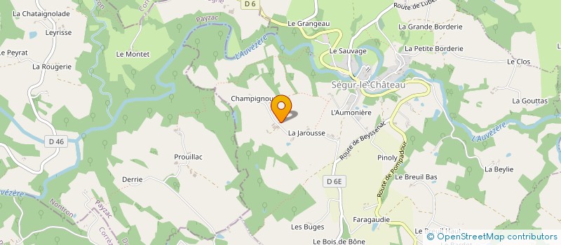 localisation de l'entreprise MADAME BRIGITTE VERLHAC  SEGUR-LE-CHATEAU