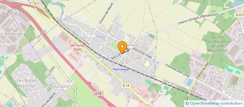 localisation de l'entreprise MADAME BRIGITTE VIARDOT  PIERRELAYE