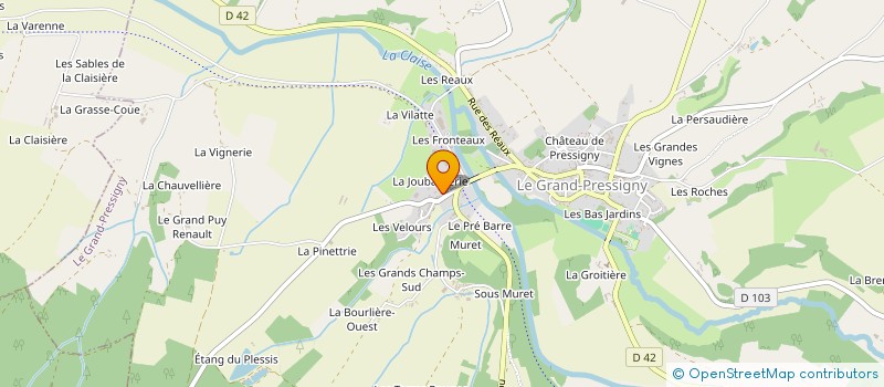 localisation de l'entreprise MADAME BRIGITTE VIGEANT  LE GRAND-PRESSIGNY