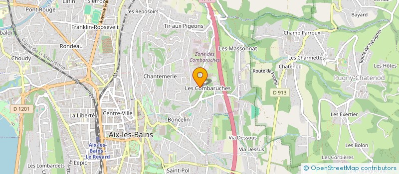 localisation de l'entreprise MADAME BRIGITTE VIGIER  AIX-LES-BAINS