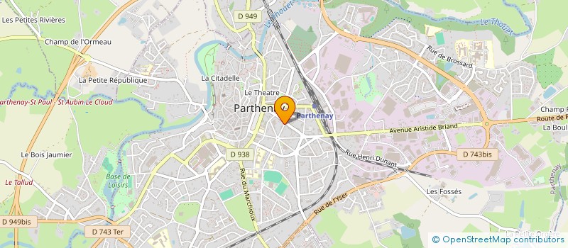 localisation de l'entreprise MADAME BRIGITTE VIGNAULT  PARTHENAY