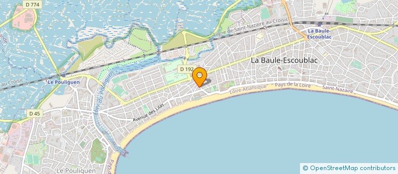 localisation de l'entreprise MADAME BRIGITTE VIOLETTE  LA BAULE-ESCOUBLAC
