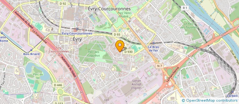 localisation de l'entreprise MADAME BRIGITTE VIX  EVRY-COURCOURONNES