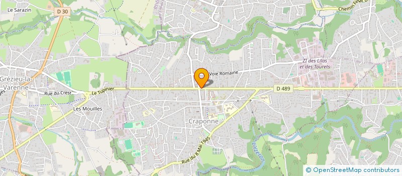 localisation de l'entreprise MADAME BRIGITTE VOLAY  CRAPONNE