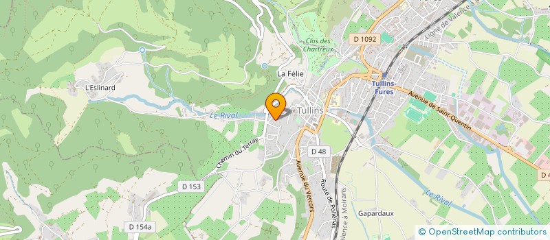 localisation de l'entreprise MADAME BRIGITTE WAELES  TULLINS