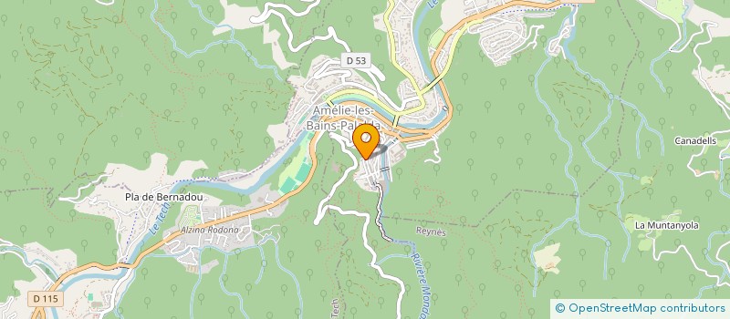 localisation de l'entreprise MADAME BRIGITTE WALKENHORST  AMELIE-LES-BAINS-PALALDA