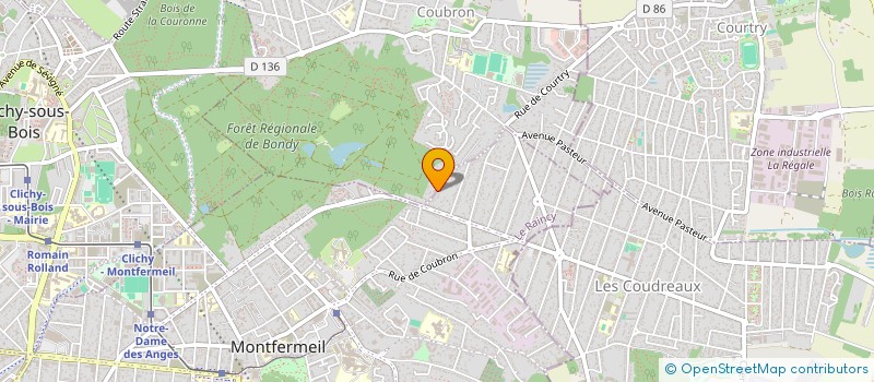 localisation de l'entreprise MADAME BRIGITTE WESS  MONTFERMEIL