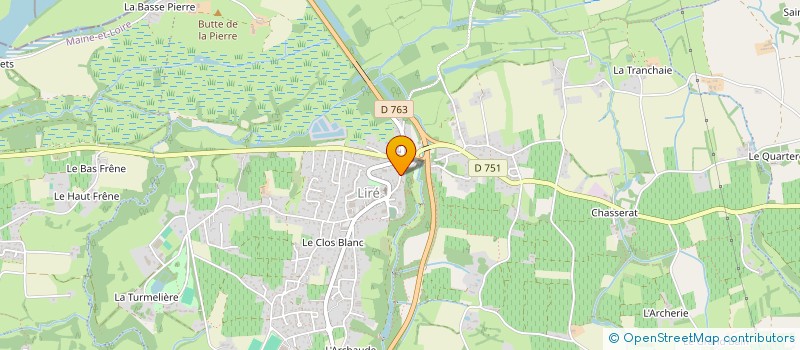 localisation de l'entreprise MADAME BRIGITTE YVON  OREE-D'ANJOU