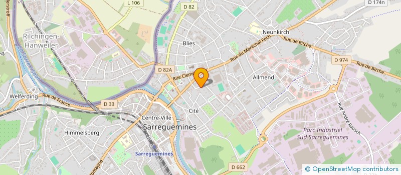 localisation de l'entreprise MADAME BRIGITTE ZINS à SARREGUEMINES
