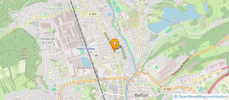 localisation de l'entreprise MADAME BRINDER KAUR  BELFORT