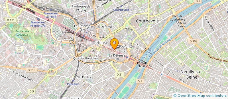 localisation de l'entreprise MADAME BRIT MARIT BORE à COURBEVOIE