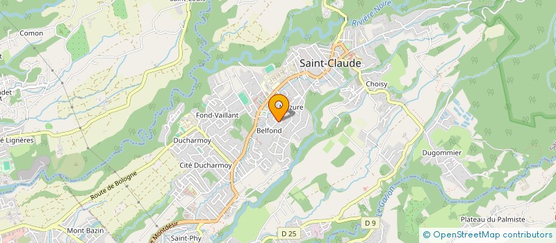 localisation de l'entreprise MADAME BRITANY ASTASIE à SAINT-CLAUDE