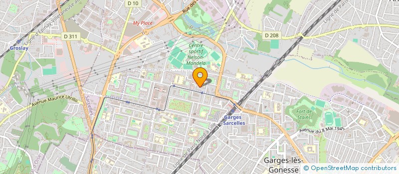 localisation de l'entreprise MADAME BRITANY NTANTU NSUNDI à SARCELLES