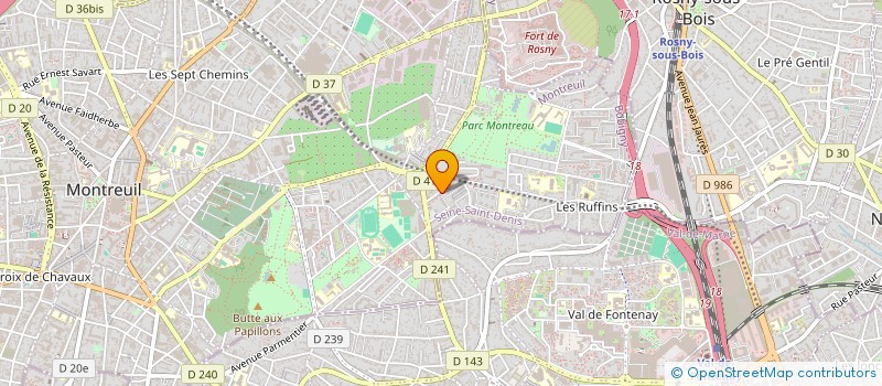 localisation de l'entreprise MADAME BRITNEY BALOGUN  MONTREUIL