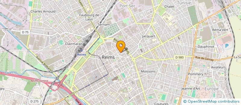 localisation de l'entreprise MADAME BRITTANY BENOIT  REIMS