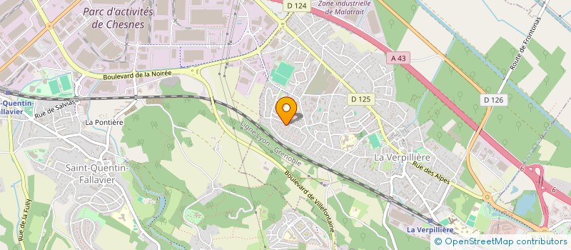 localisation de l'entreprise MADAME BRITTANY BYNUM  LA VERPILLIERE