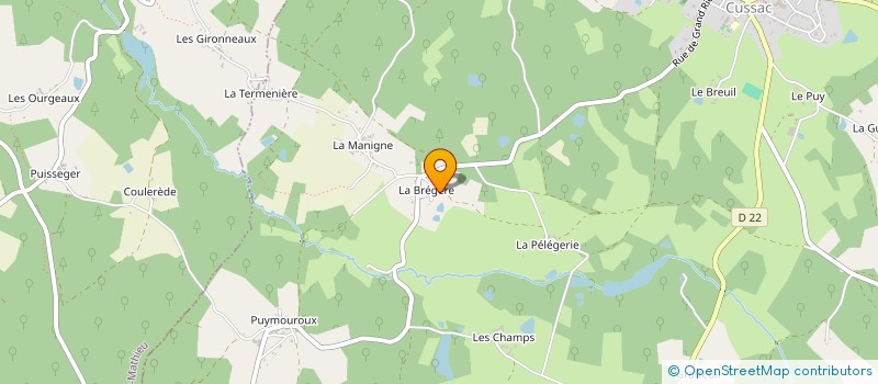 localisation de l'entreprise MADAME BROOKE WILSON-MCPHILBIN  CUSSAC