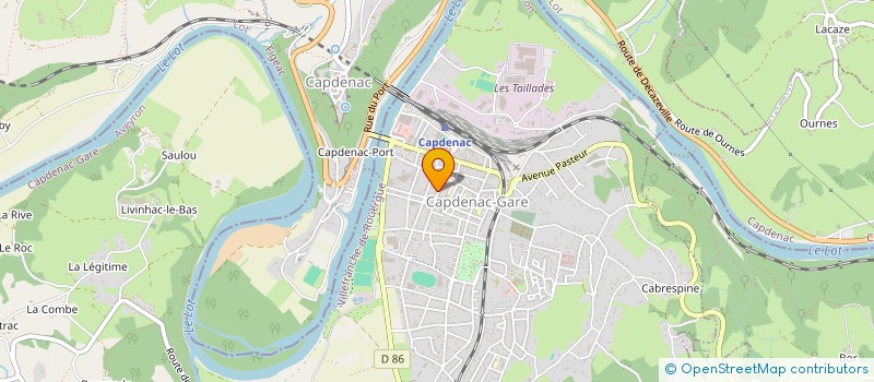 localisation de l'entreprise MADAME BRUCHIANA VELOMILA  CAPDENAC-GARE