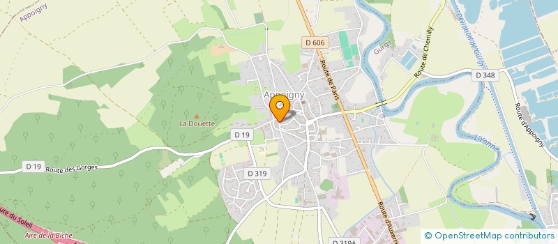 localisation de l'entreprise MADAME BRUNA ALBARELLO à APPOIGNY