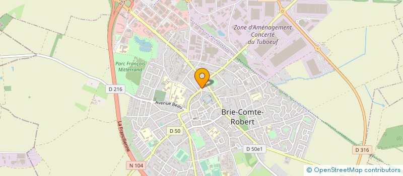 localisation de l'entreprise MADAME BRUNA DA SILVA FERREIRA à BRIE-COMTE-ROBERT