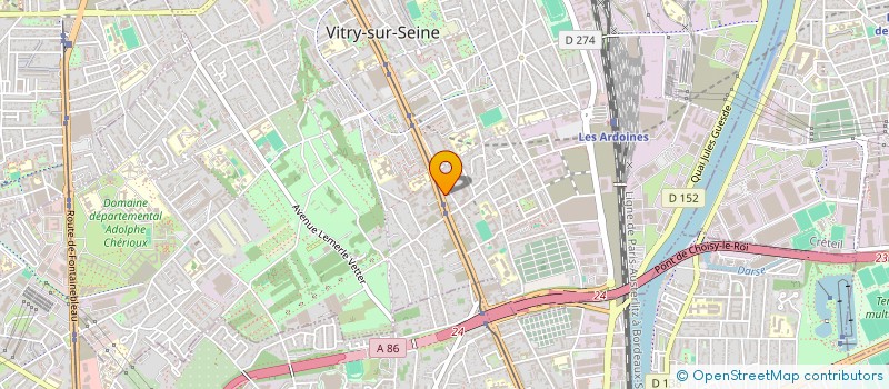 localisation de l'entreprise MADAME BRUNA DA SILVA PEREIRA à VITRY-SUR-SEINE