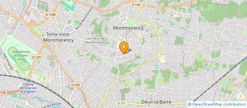 localisation de l'entreprise MADAME BRUNA DANHIEZ à MONTMORENCY