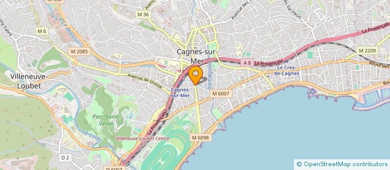 localisation de l'entreprise MADAME BRUNA FORNASIER  CAGNES-SUR-MER