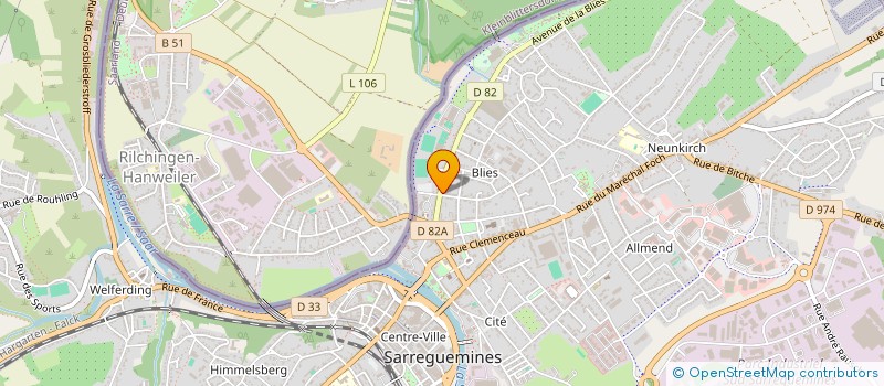 localisation de l'entreprise MADAME BRUNA MARRO à SARREGUEMINES