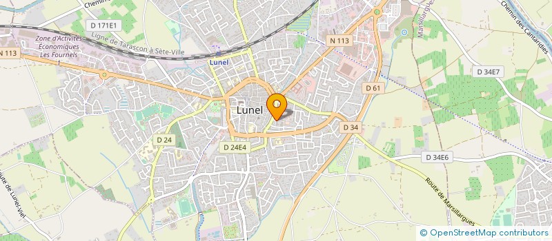 localisation de l'entreprise MADAME BRUNA NOGUEIRA PEREIRA à LUNEL