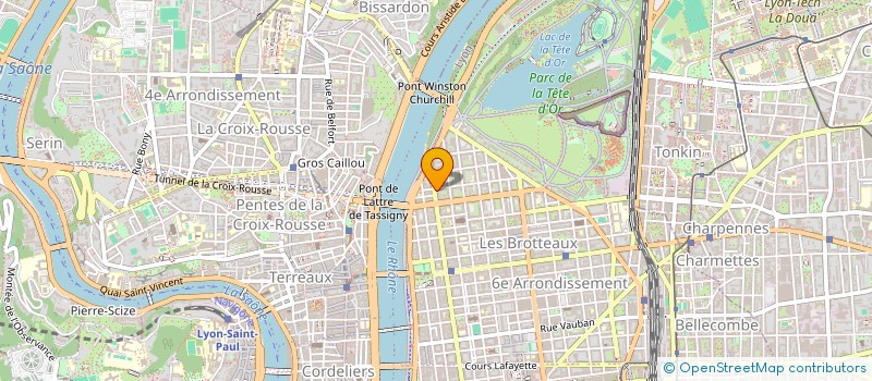 localisation de l'entreprise MADAME BRUNE DE MONTAIGNE DE PONCINS  LYON