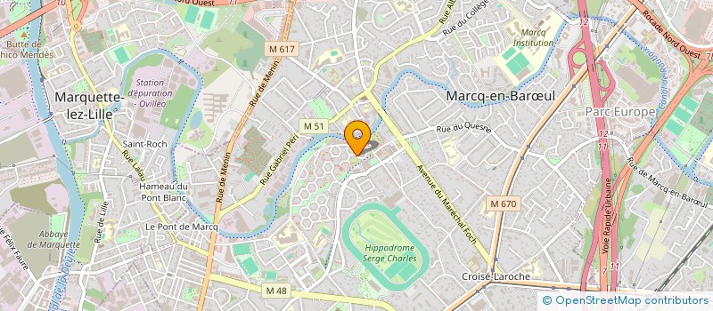 localisation de l'entreprise MADAME BRUNE GALOUZEAU DE VILLEPIN  TOURCOING