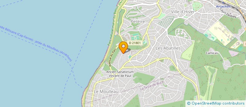 localisation de l'entreprise MADAME BRUNE YVONNEAU  ARCACHON