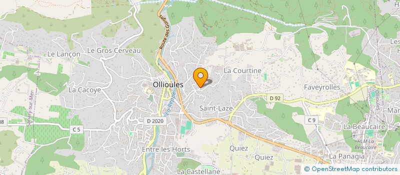 localisation de l'entreprise MADAME BRUNEHILDE DERDA  OLLIOULES