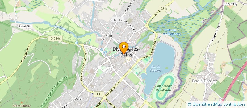 localisation de l'entreprise MADAME BRUNEHILDE REILLANT à DIVONNE-LES-BAINS
