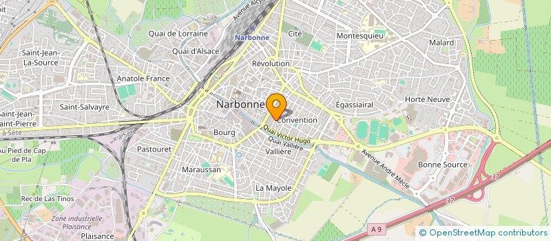 localisation de l'entreprise MADAME BRUNEHILDE THOMAS  NARBONNE