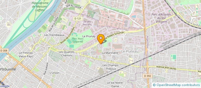 localisation de l'entreprise MADAME BRUNELLE NSINGANI  SARTROUVILLE