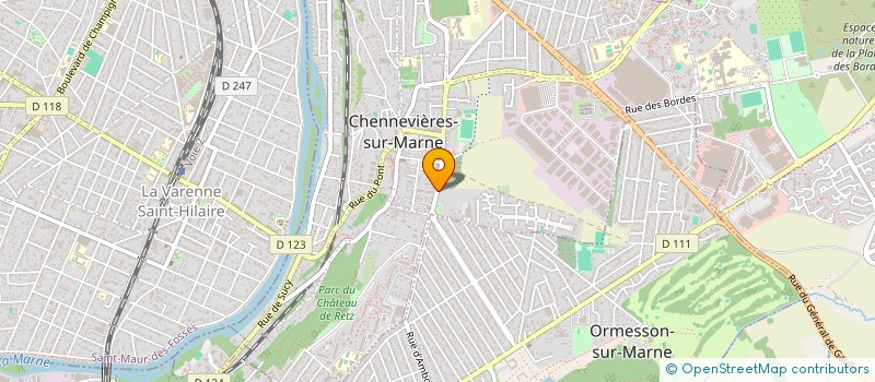 localisation de l'entreprise MADAME BRUNET KAMENI  CHENNEVIERES-SUR-MARNE