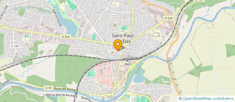 localisation de l'entreprise MADAME BRUNHILD KAROSSI à SAINT-PAUL-LES-DAX
