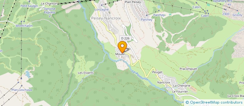 localisation de l'entreprise MADAME BRUNHILDE VUILLERME  PEISEY-NANCROIX